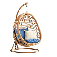 Rattan Egg Chair, Hanging Chair, Outdoor Swing on white background