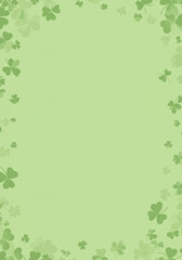 Celebrate St Patrick's Day with this fresh green clover leaf background.