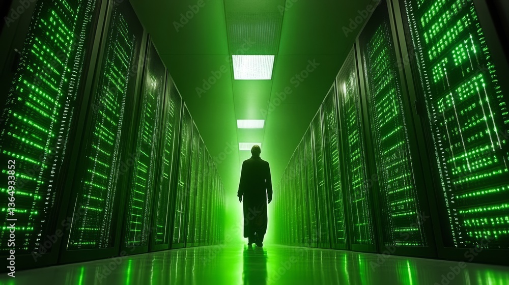 Poster A forward-thinking IT roadmap emphasizing cutting-edge technology, networking, and big data processes