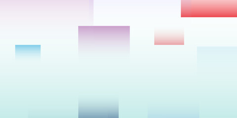 Abstract gradient color shapes futuristic banner. Glowing retro design vector background.