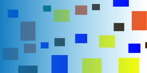 Abstract gradient color shapes futuristic banner. Glowing retro design vector background.