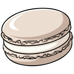 French macaron vector
