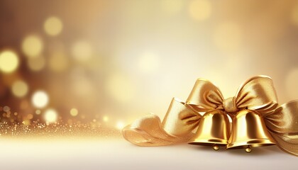 golden christmas bells