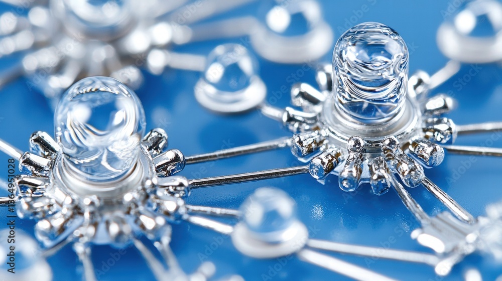 Aufkleber captivating bunch of crystal beads shining with light and adding sparkle to any creative project or 