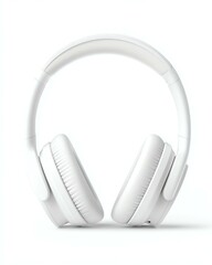 Stylish white headphones designed for high-quality sound and comfort, perfect for music lovers and professionals seeking an immersive audio experience.