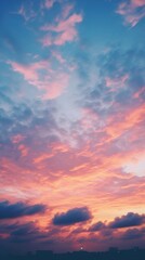 Fototapeta premium Sunset sky outdoors horizon nature.