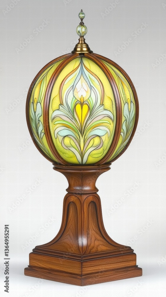 Poster a stylish lamp illuminating a simple yet elegant table in a cozy indoor setting with soft light