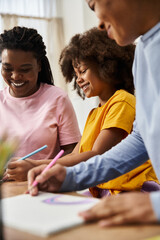 Celebrating creativity and connection in a loving lgbt family with their daughter