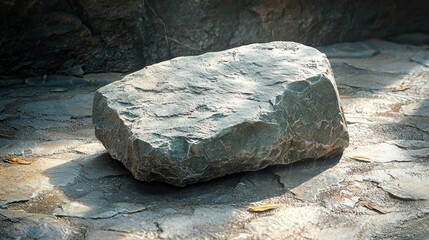 Gray stone on paving
