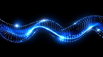 A visually striking digital abstract background with flowing data lines and bright particles, suitable for technology themes, data visualization, and futuristic designs