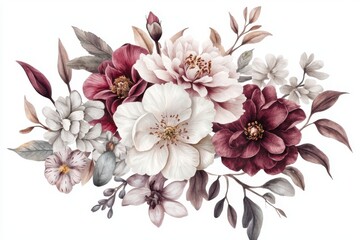 Beautiful Floral Arrangement with Cream, Red and Pink Blooms