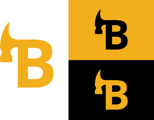 B and C monogram, Initial Letter, 