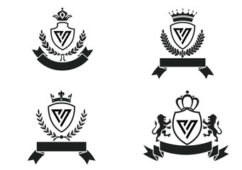 Fototapeta premium Premium quality of v shape Badge 