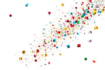 Isolated Party Popper on transparent background