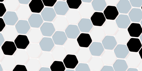 Retro geometric hexagon seamless pattern. Abstract colorful hexagon background vector design.