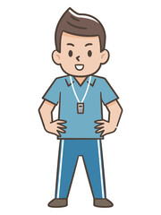 体育教師のイラスト