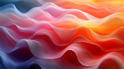 Fototapeta premium Vibrant Waves: A Fiery Symphony of Colorful Ripples Dancing Across a Dynamic Canvas