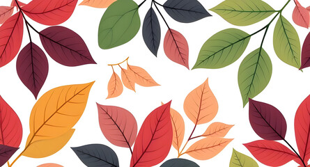 seamless pattern with leaves