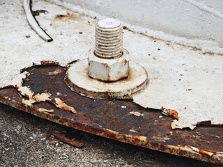 old rusty bolt