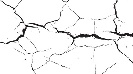 Texture soil dry crack background pattern. black and white vintage of cracked concrete scribble effect.	