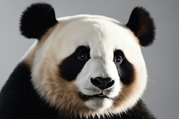Fototapeta premium Stunning Close-Up Photography of a Playful Panda in Its Natural Habitat. Generative AI