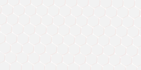 Abstract white hexagon background vector design. Retro geometric hexagon seamless pattern.