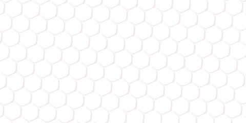 Abstract white hexagon background vector design. Retro geometric hexagon seamless pattern.
