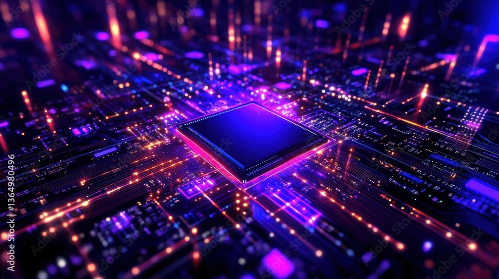 Poster advanced microprocessor circuit board
