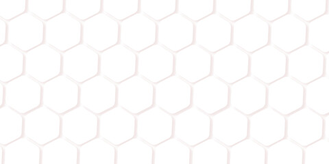 Abstract white hexagon background vector design. Retro geometric hexagon seamless pattern.