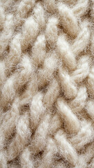 Macro shot of thick wool braids interwoven into a repeating wool fiber pattern for phone wallpapers.

