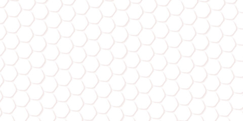 Abstract white hexagon background vector design. Retro geometric hexagon seamless pattern.