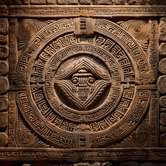 Mayan Glyph Wallpaper – Ancient Carved Stone Patterns