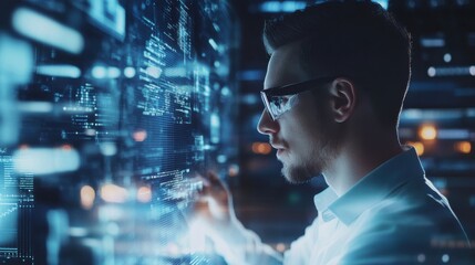 A quantum computer engineer programming quantum algorithms, futuristic lab with quantum processors and algorithm charts visible, High-tech style