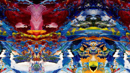 Abstract art background . Hand painting artwork on canvas .