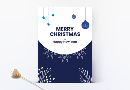 Christmas Card With Graphic Elements