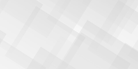 Vector white and gray overlap triangle geometric technology pattern. minimal rectangle arranged white lines transparent web square background layers. overlap web presentation design.