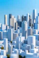 A futuristic city built with AI-optimized space-efficient modular designs,Modular Construction Technology