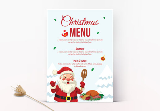 Christmas Menu Layout