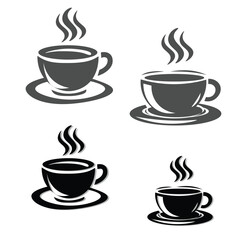 Minimalist Coffee Cup Vector &ndash; Editable Icon for Caf&eacute; Branding, Apps & Food Blog Graphics