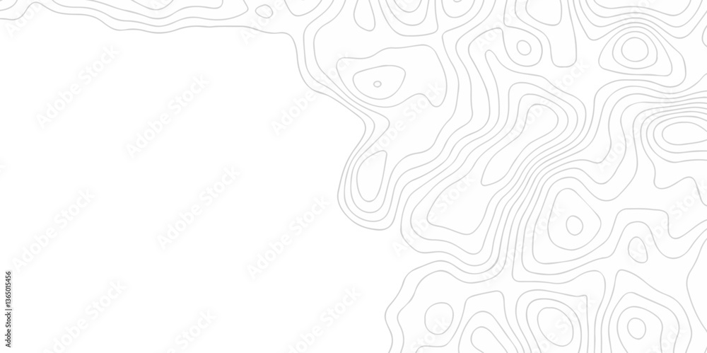 Poster abstract topo contour map on white background, topographic contour lines. seamless pattern with line