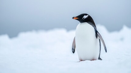 Naklejka premium pinguin himmel