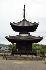 Scenery of the grounds of an old Japanese temple