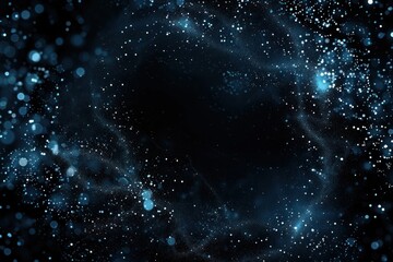 Obraz premium Celestial frame sparkle light blue backgrounds astronomy universe.