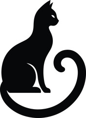 cat vector silhouettes	