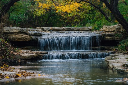 Cedar Park Texas. Discover the Magnificent Waterfall on Twin Lakes Trail