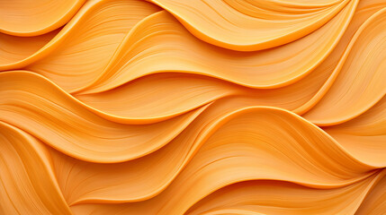 Obraz premium Close-up of Ornate Golden Textured Surface with Wave Pattern