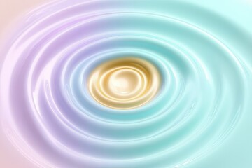 Swirling patterns create soothing atmosphere with soft pastel hu