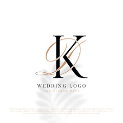 DK Initial Wedding Logo Monogram