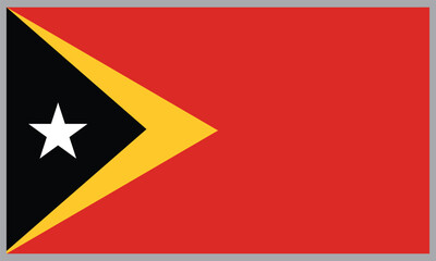 Timor-Leste flag background vector ,Timor-Leste Flag Design Vector illustration.