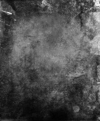 Grey grunge background, old damaged wall, copy space